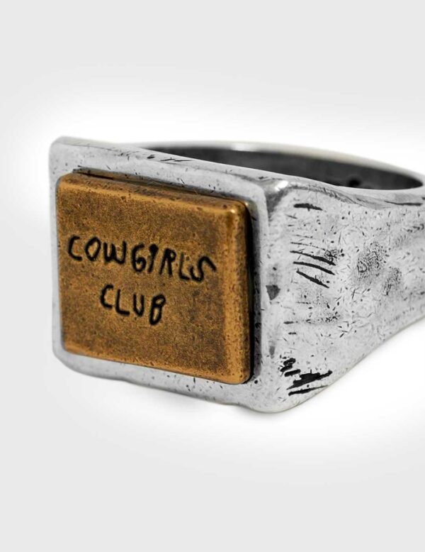TWOJEYS Anillo " Cowgirl club Ring " plata