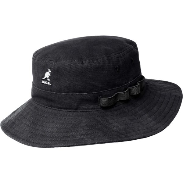 KANGOLGorro"UTILITY CORDS JUNGLE HAT"color negro
