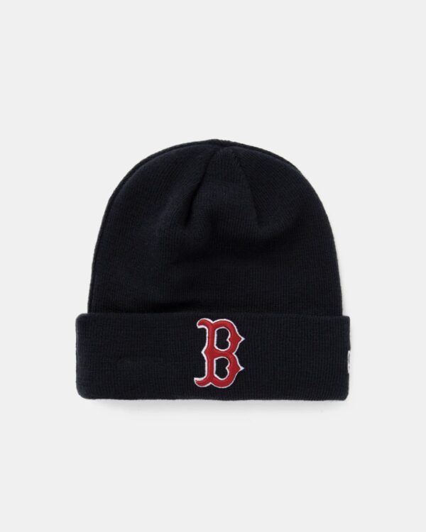 NEW ERA Gorro " MLB ESSENTIAL CUFF BEANIE BOSRED OTC " color negro