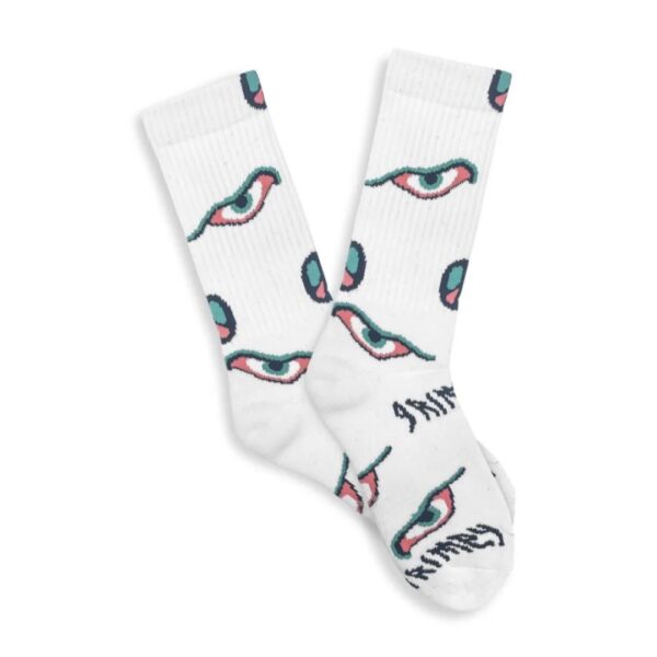 GRIMEY Calcetines " PEACE WITHIN SOCKS " color blanco roto