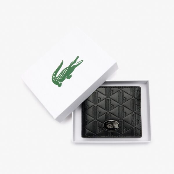LACOSTEBilletero Geometric negro