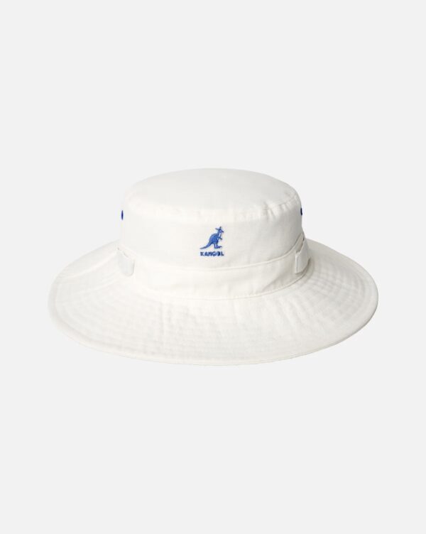 KANGOLGorro"UTILITY CORDS JUNGLE HAT"color blanco