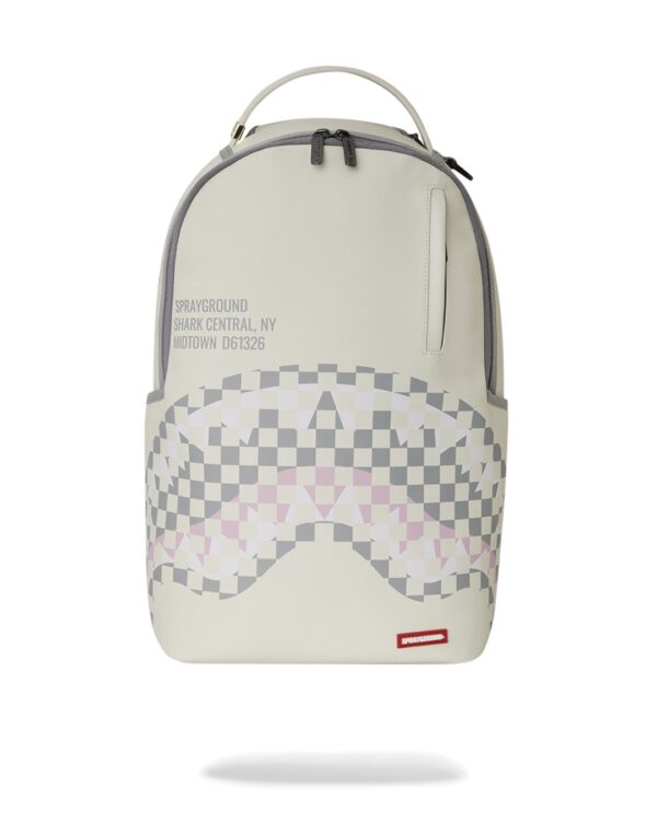 SPRAYGROUNDMochila"CREAM CHECK SHARK CENTRAL BACKPACK"