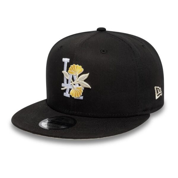 NEW ERAGorra"FLORAL 9FIFTY LOSDOD BLKWHI"color negro
