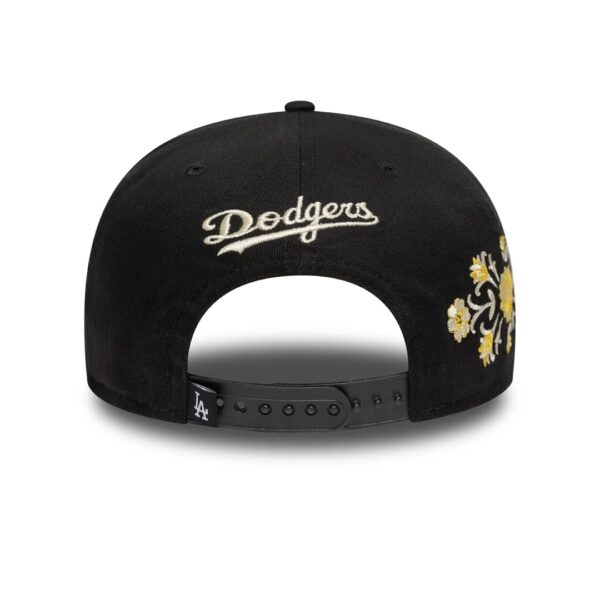 NEW ERAGorra"FLORAL 9FIFTY LOSDOD BLKWHI"color negro