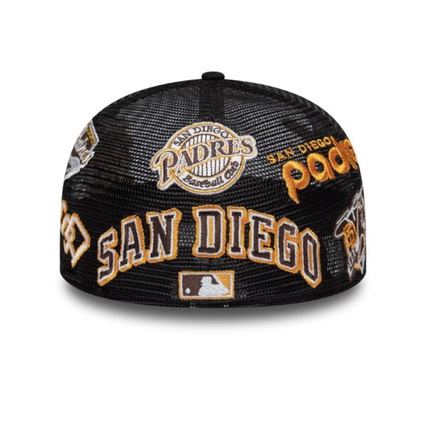 NEW ERAGorra"IMG AOP MESH 59FIFTY SADPADCO BLK"color negro