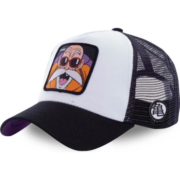 CAPSLAB Gorra Master Roshi " KAM4 " Dragon Ball Color blanco-negro