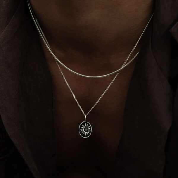 TWOJEYS Colgante " Midnight Necklace " plata